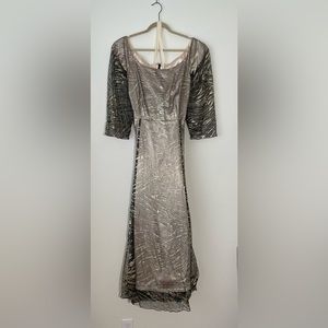 Plus Size custom made black lace dress